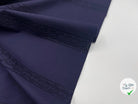 BRODERIE SUR POPELINE NAVY ROSACES STRIPES - My Little Coupon - tissu - coudre