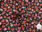 BUBBLE CRÊPE BOUQUET DE FLEURS FOND NOIR MLC INTERN