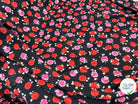BUBBLE CRÊPE BOUQUET DE FLEURS FOND NOIR MLC INTERN