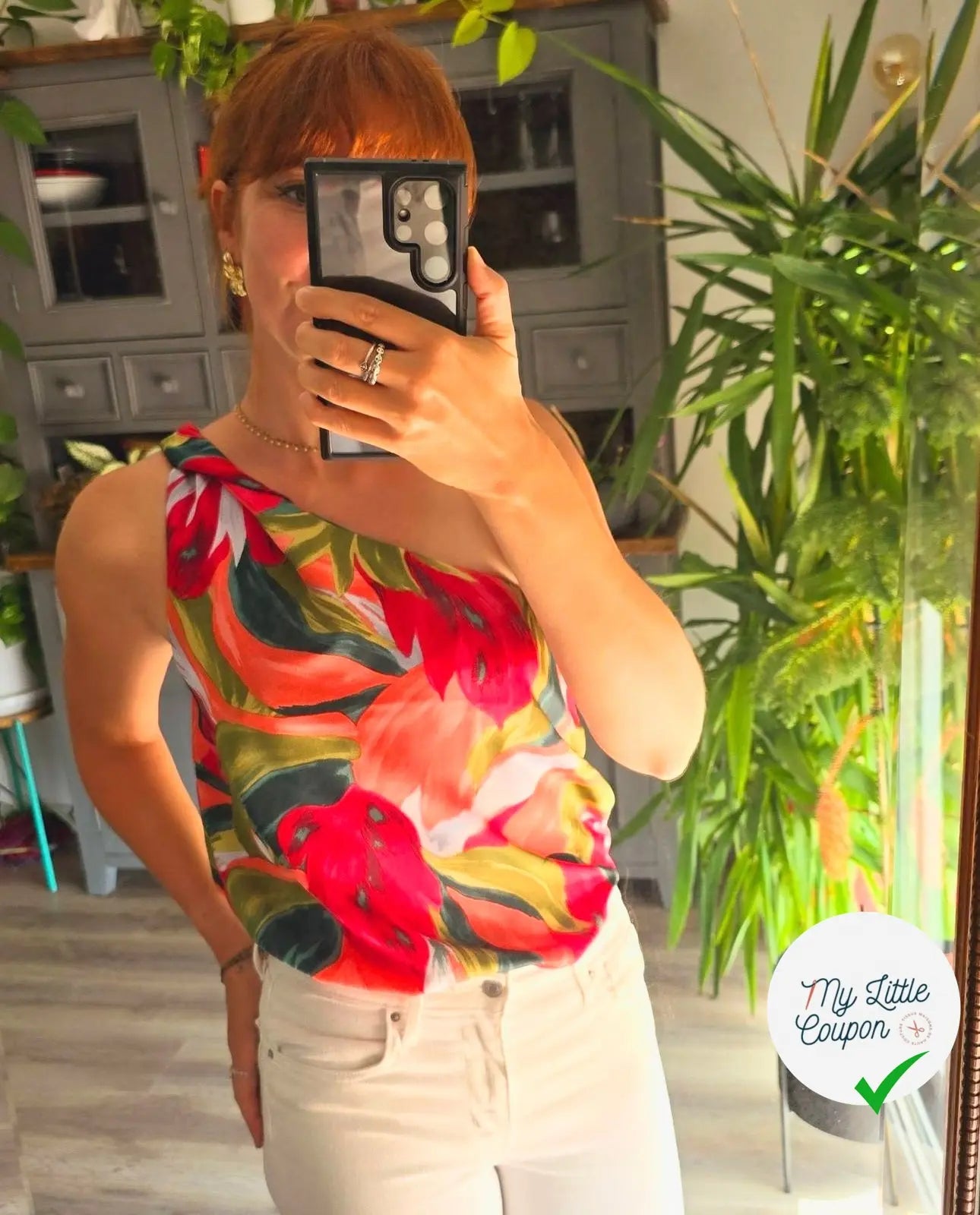 BUBBLE CREPE FEUILLAGE COLORÉ RED GREEN MLC INTERN