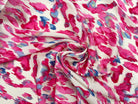 BUBBLE CRÊPE TACHETÉ DE ROSE ET BLEU MLC INTERN