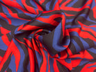 BUBBLE CRÊPE ZÉBRÉ BLEU NOIR ROUGE MLC INTERN