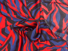 BUBBLE CRÊPE ZÉBRÉ BLEU NOIR ROUGE MLC INTERN