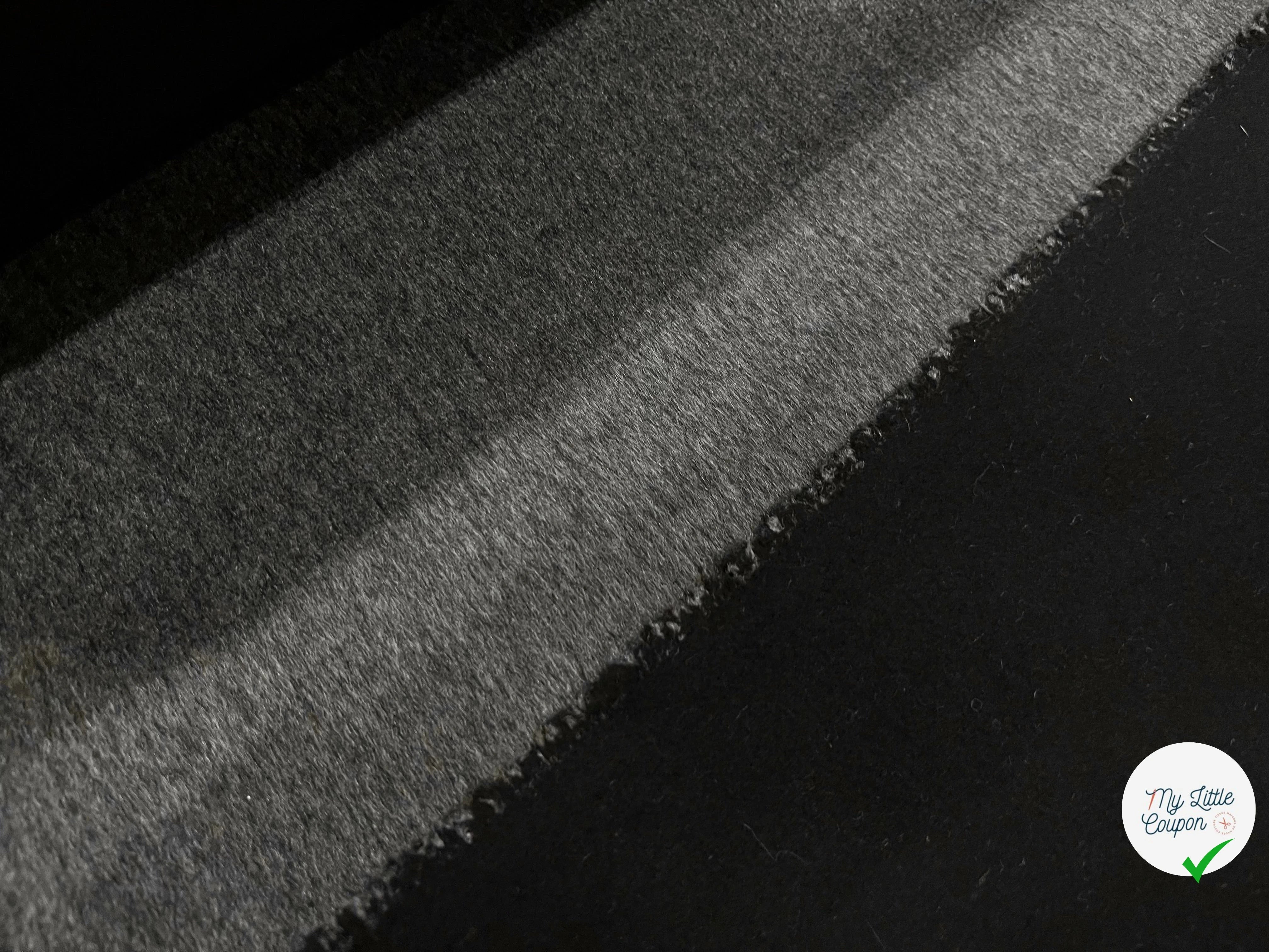 CABAN DE LAINE CACHEMIRE FACE NOIR ET FACE GRIS - My Little Coupon