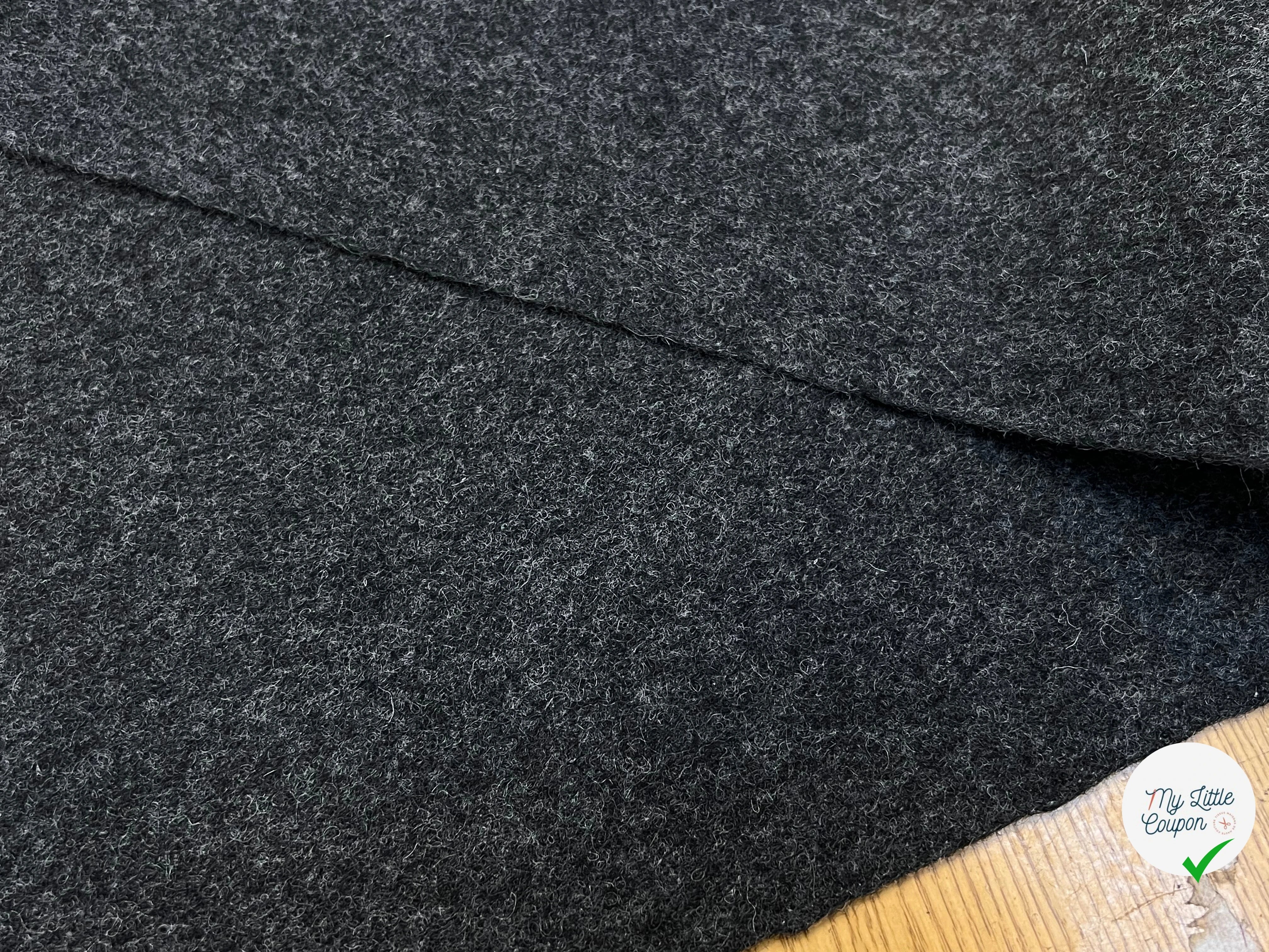 CABAN DE LAINE GRIS CHINÉ 100% LAINE FABRICATION FRANÇAISE - My Little Coupon