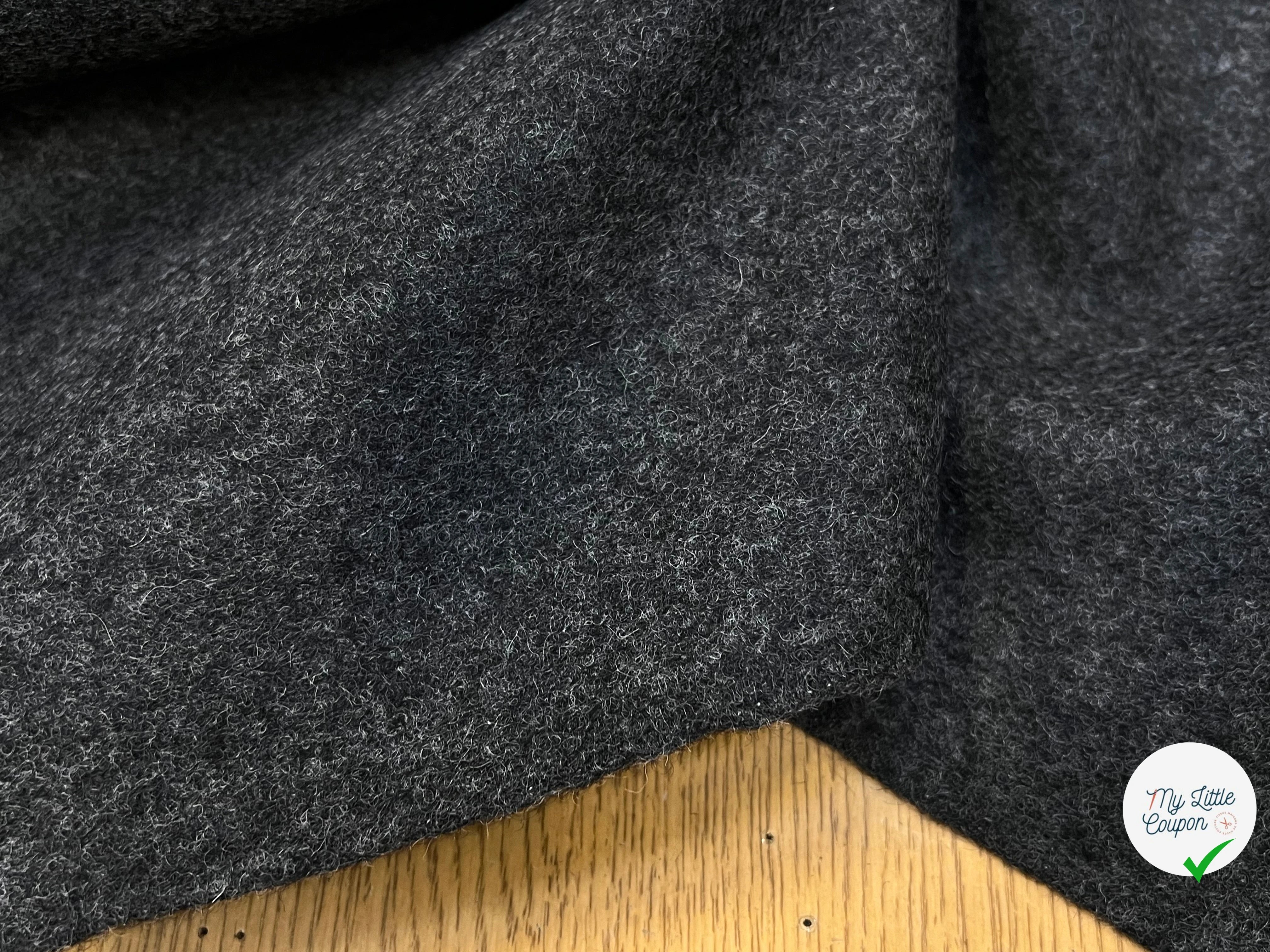 CABAN DE LAINE GRIS CHINÉ 100% LAINE FABRICATION FRANÇAISE - My Little Coupon