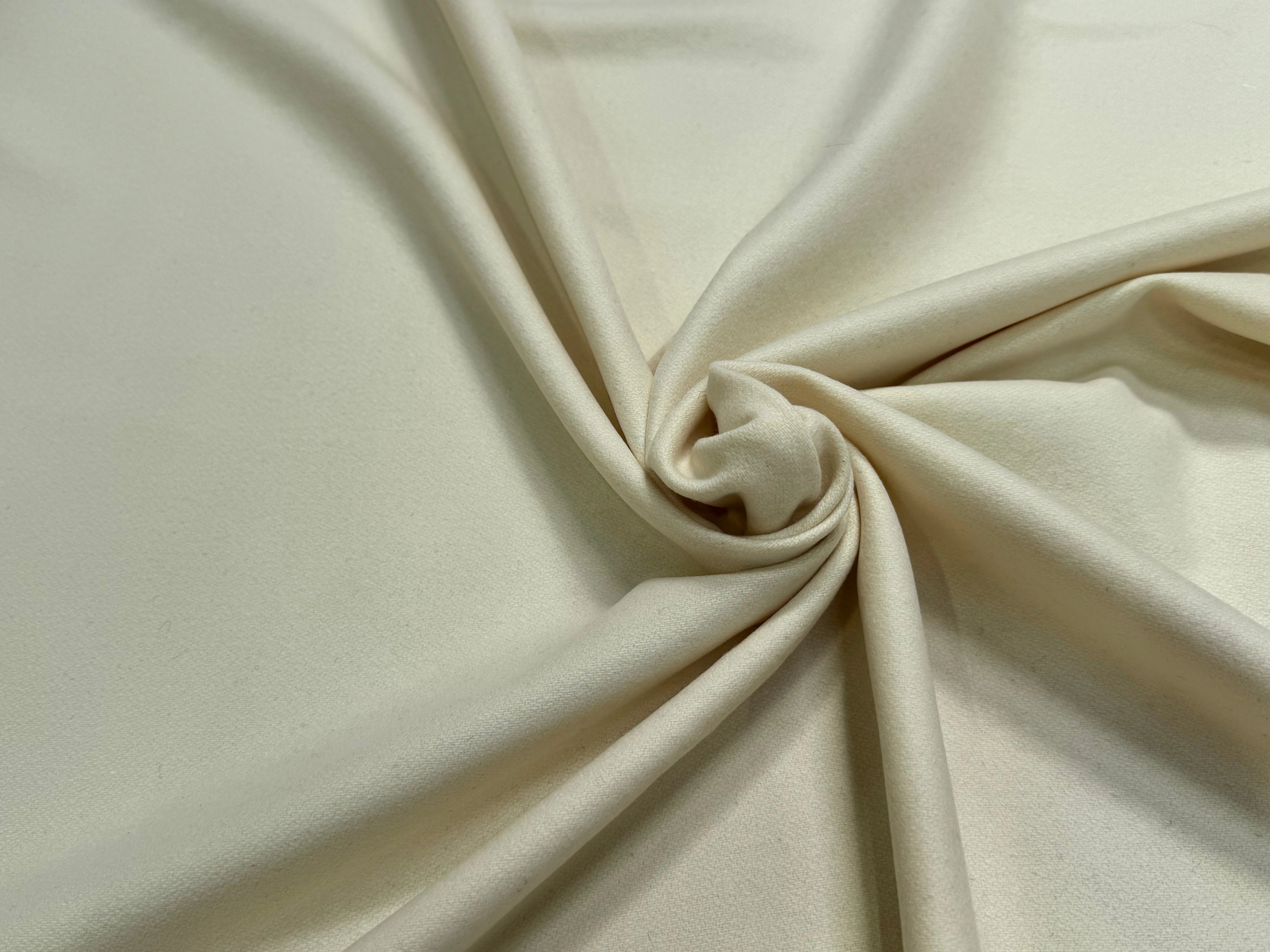 CABAN DE LAINE LÈGEREMENT STRETCH VANILLE - My Little Coupon