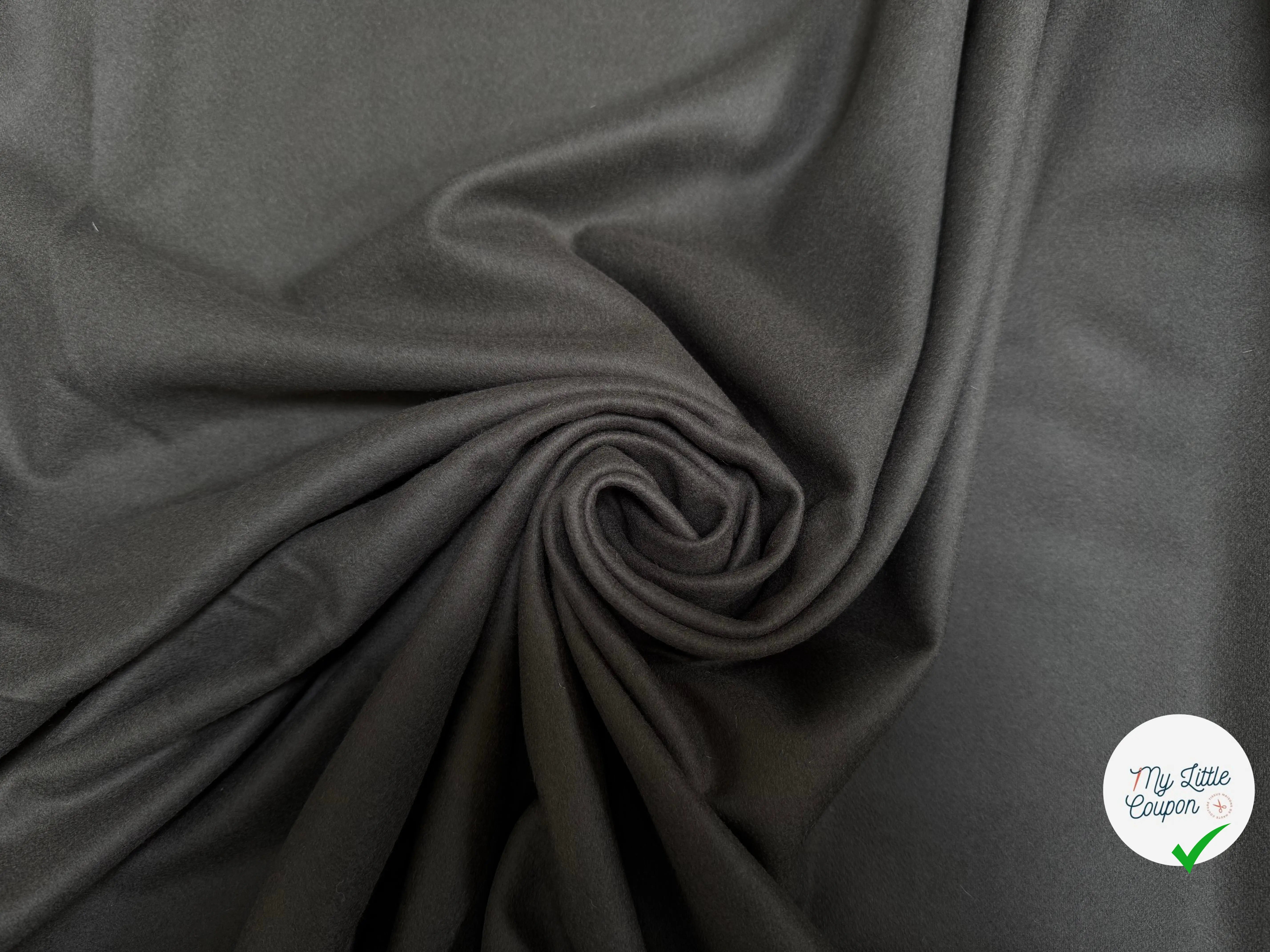 CABAN DE LAINE LOURDE UNI GRIS FONCÉ - My Little Coupon