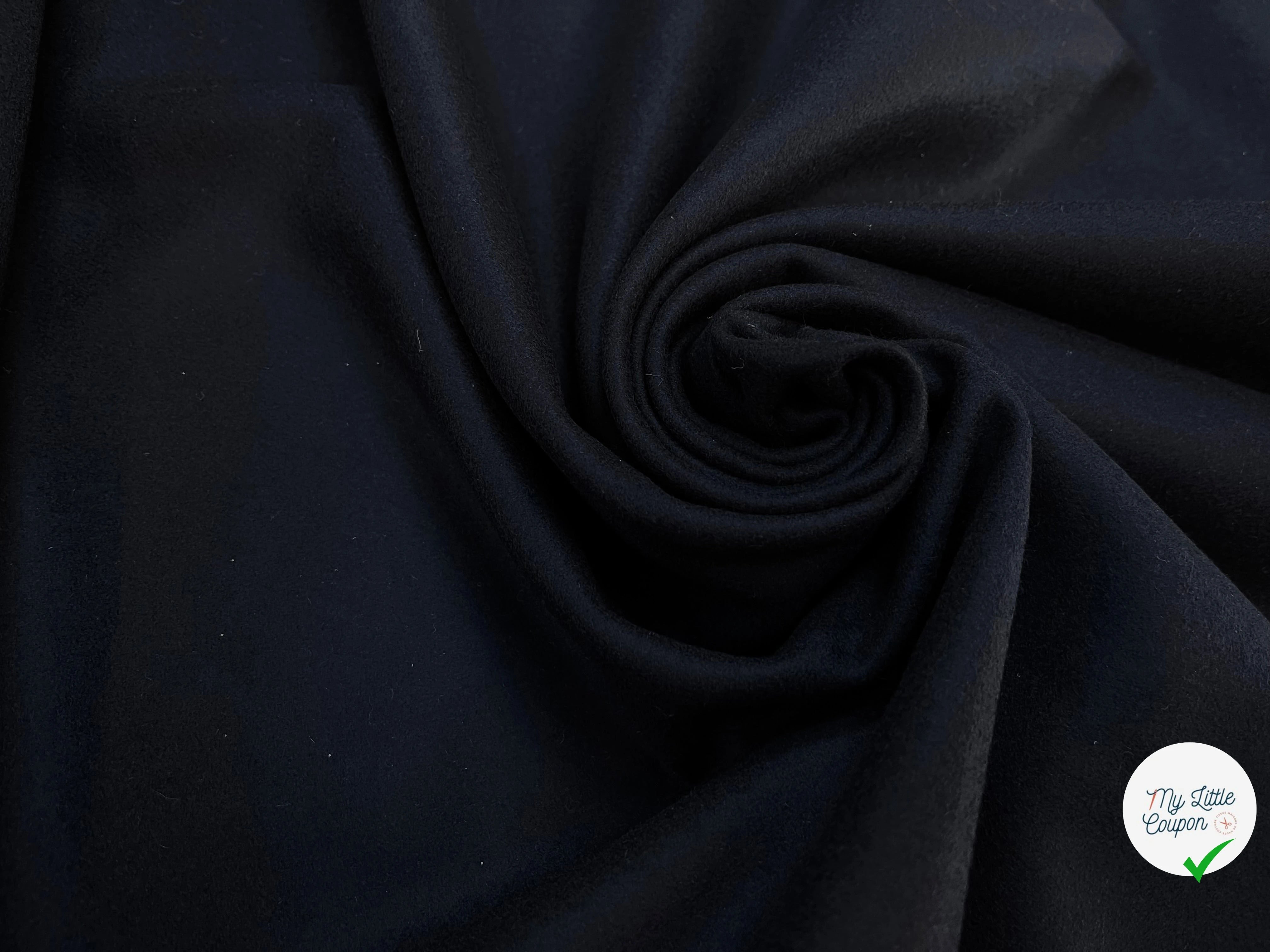 CABAN DE LAINE  NAVY 100% LAINE - My Little Coupon