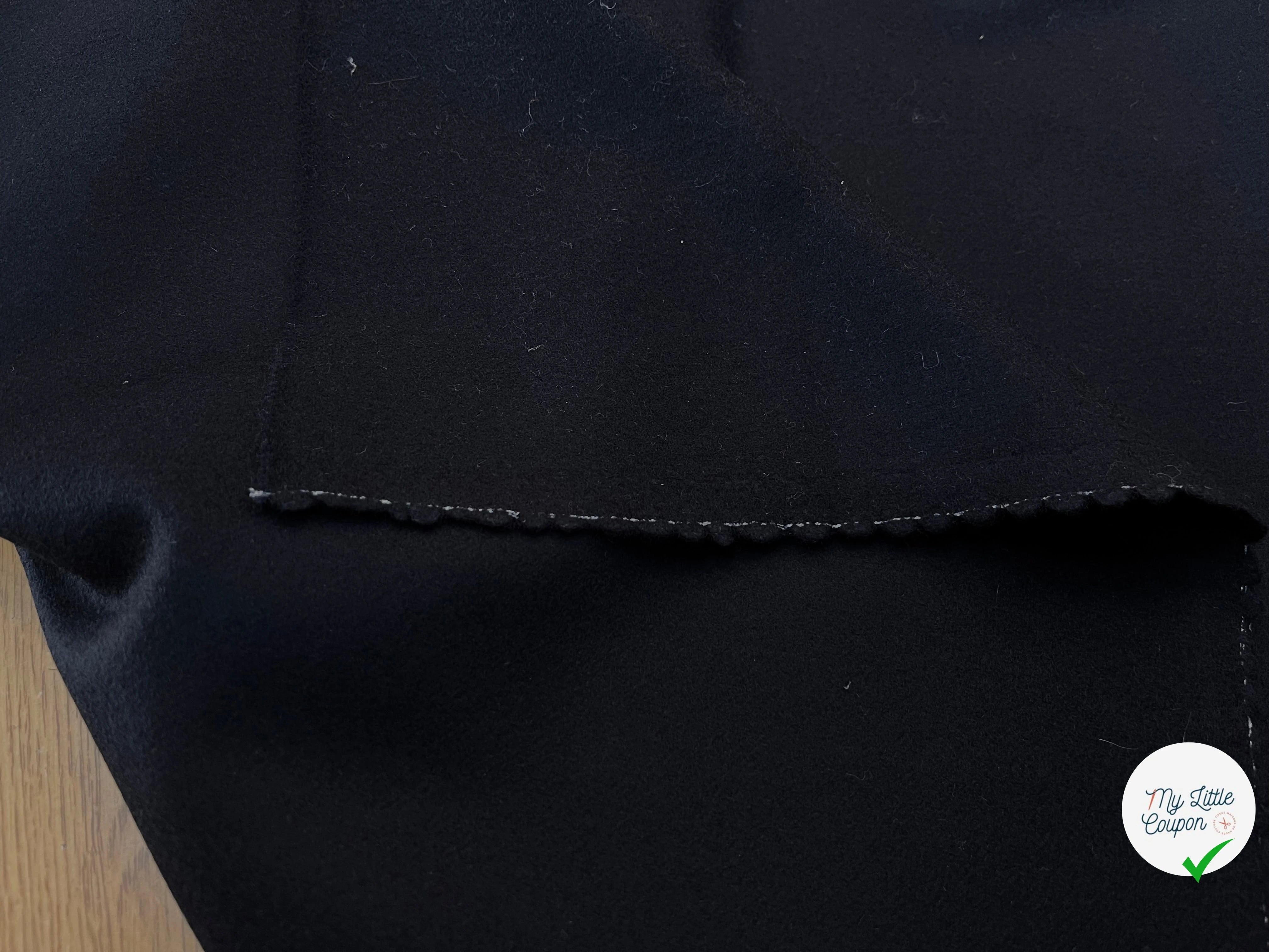 CABAN DE LAINE  NAVY 100% LAINE - My Little Coupon