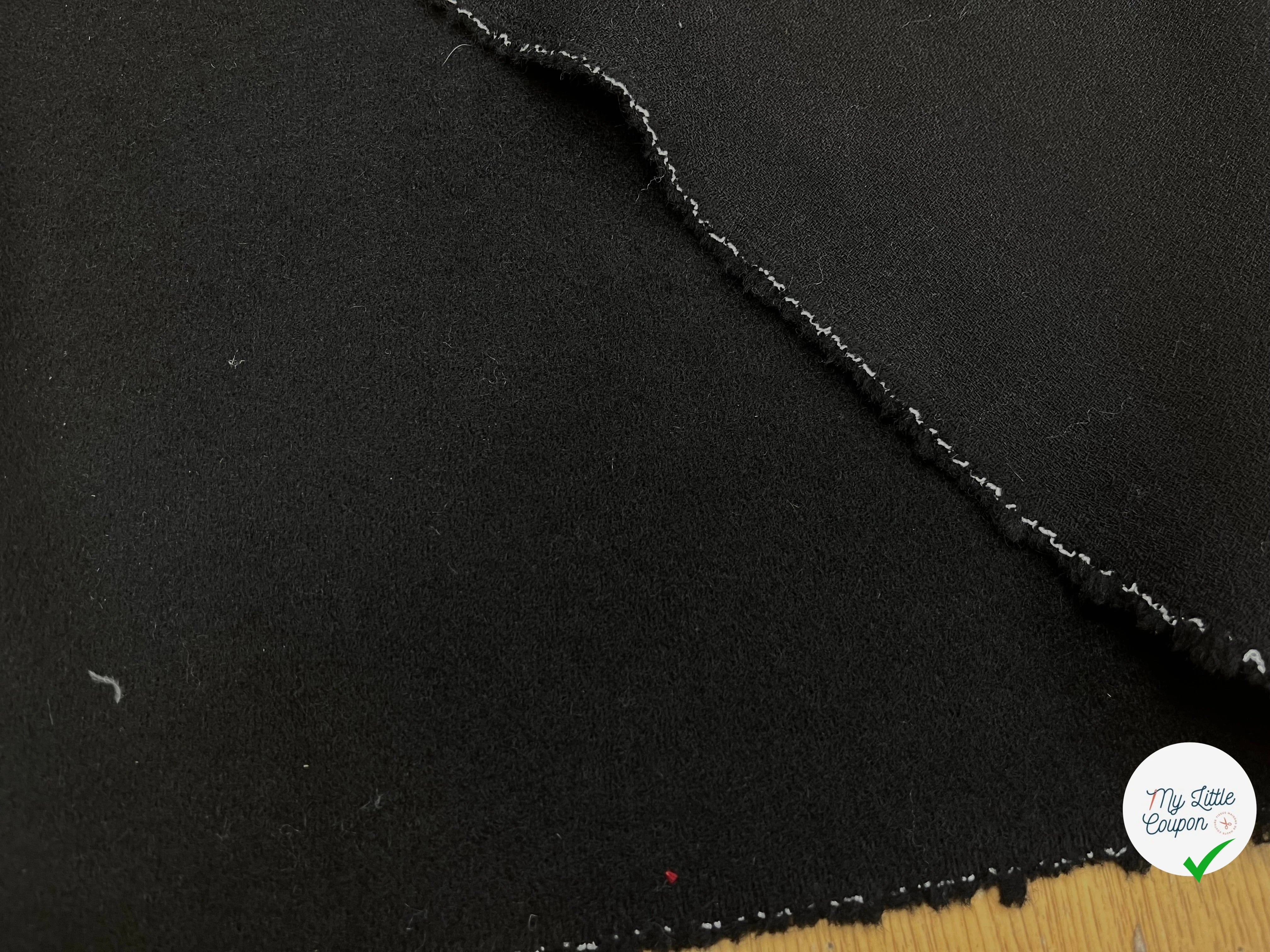 CABAN DE LAINE NOIR 155CM - My Little Coupon