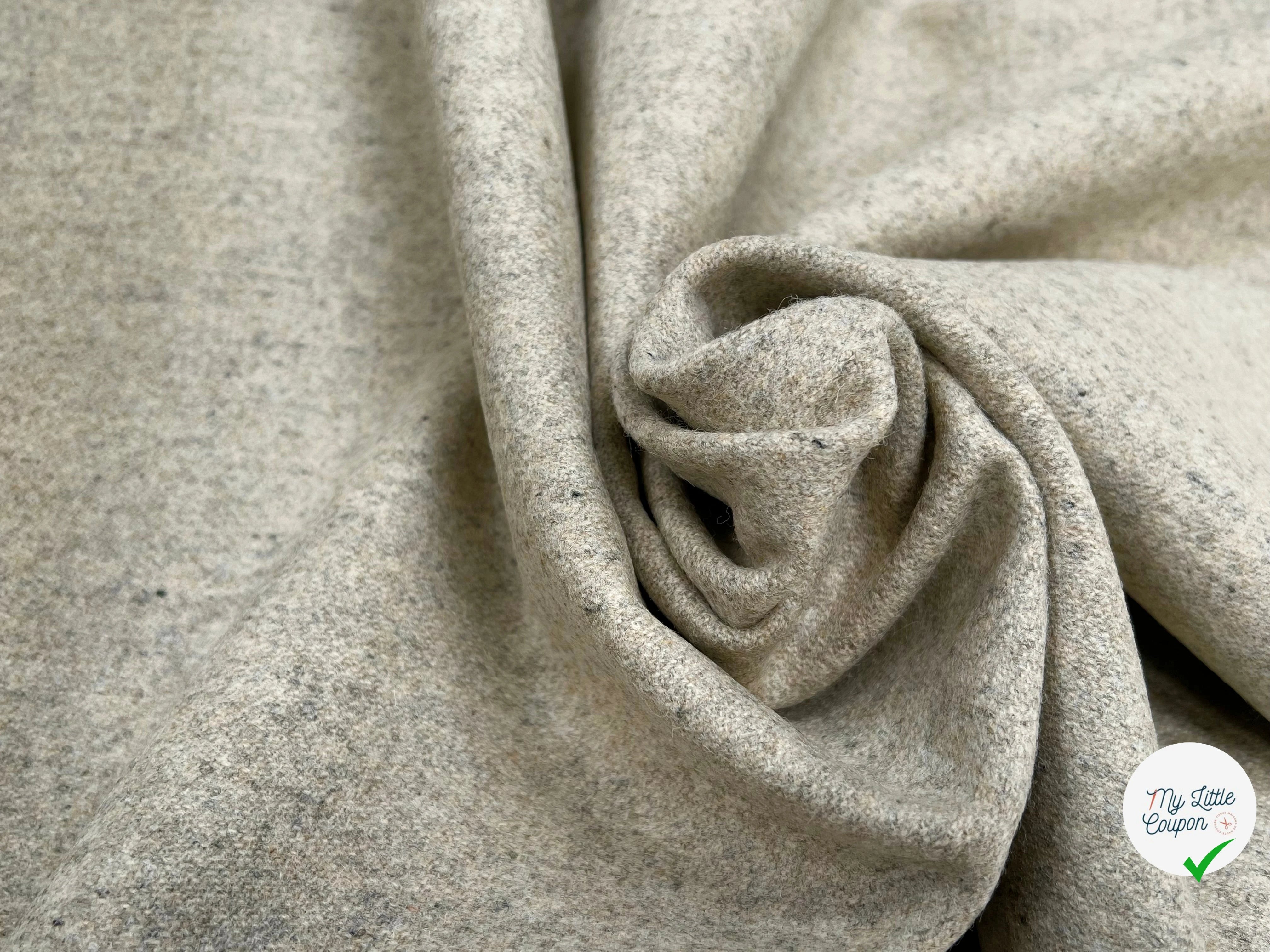 CABAN DE LAINE SABLE CHINÉ 100% LAINE FABRICATION FRAÇAISE - My Little Coupon