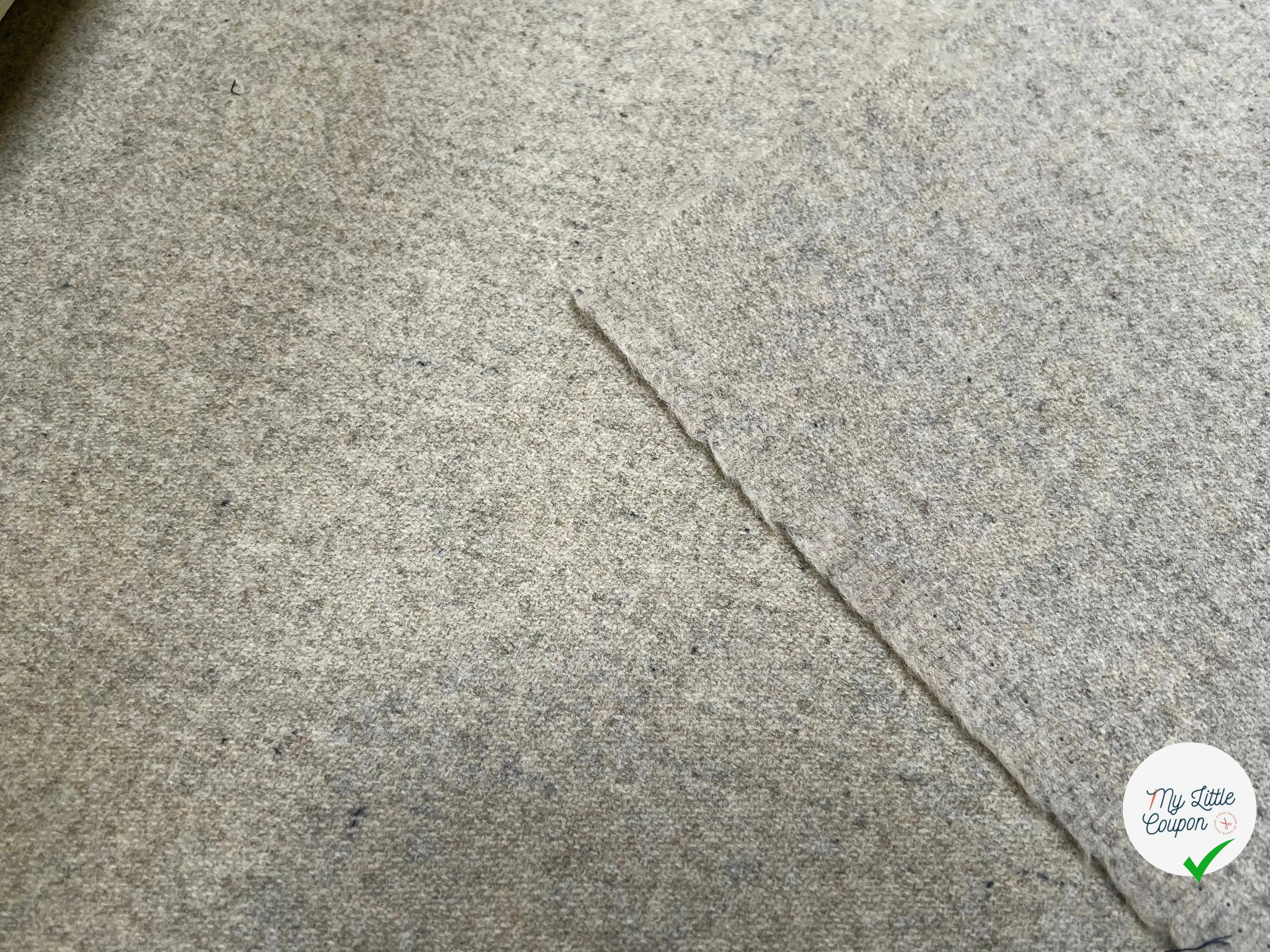 CABAN DE LAINE SABLE CHINÉ 100% LAINE FABRICATION FRAÇAISE - My Little Coupon