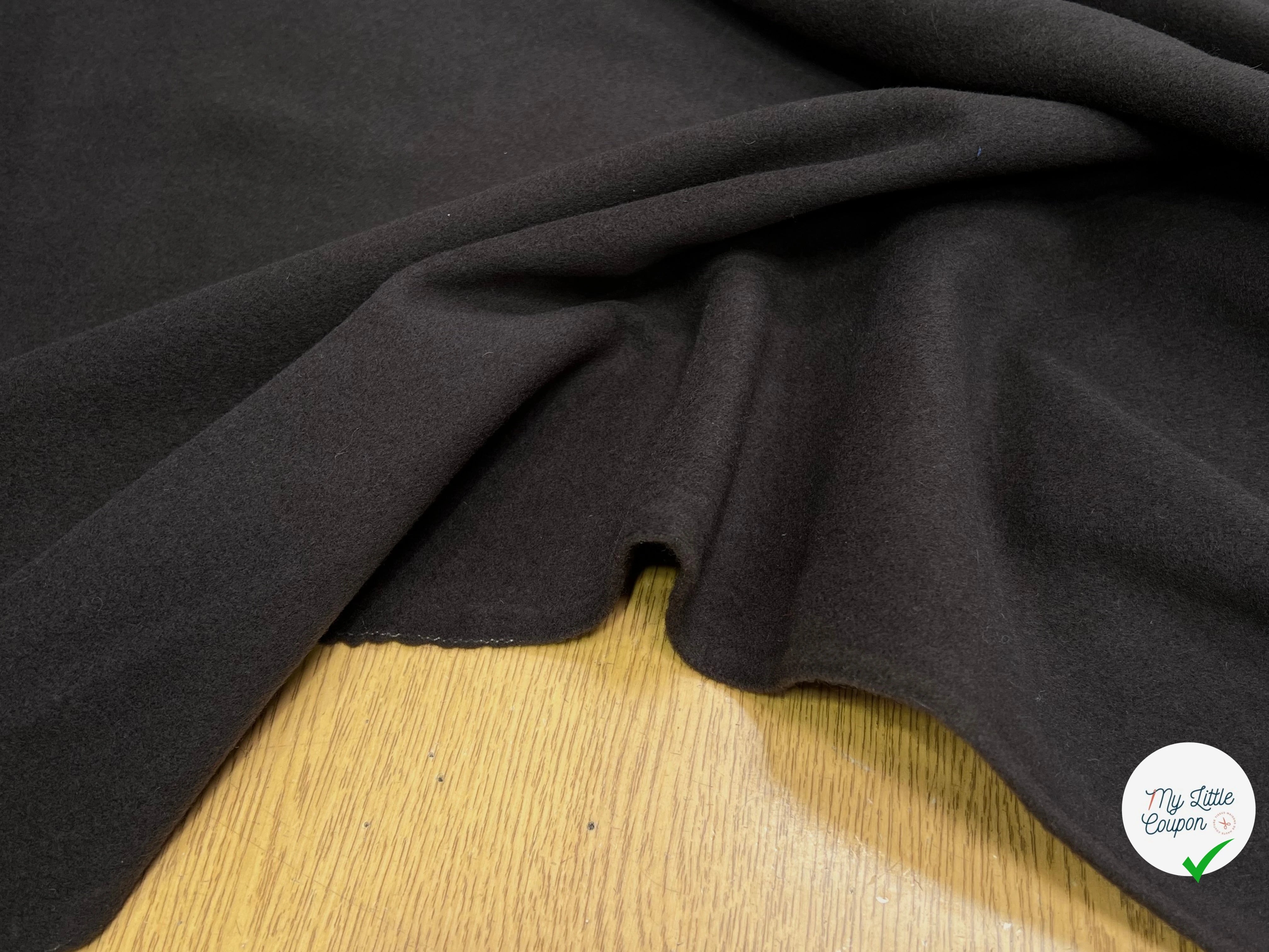 CABAN DE LAINE VIERGE MARRON 15% CACHEMIRE - My Little Coupon