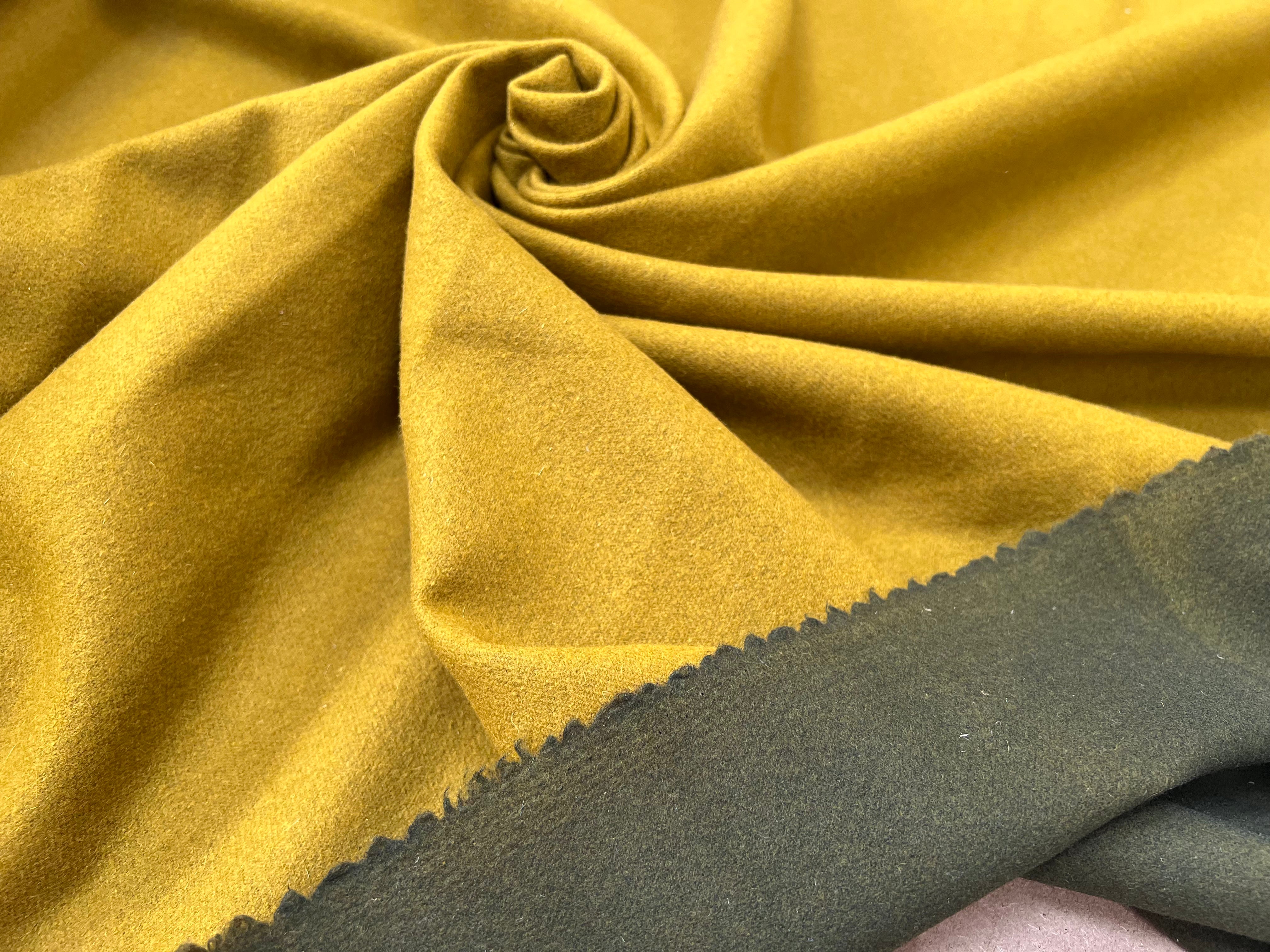 CABAN MOUTARDE BI FACE KHAKI 80% LAINE VIERGE - My Little Coupon