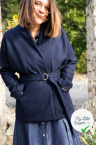 CABAN UNI BLEU MARINE - My Little Coupon