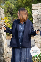 CABAN UNI BLEU MARINE - My Little Coupon