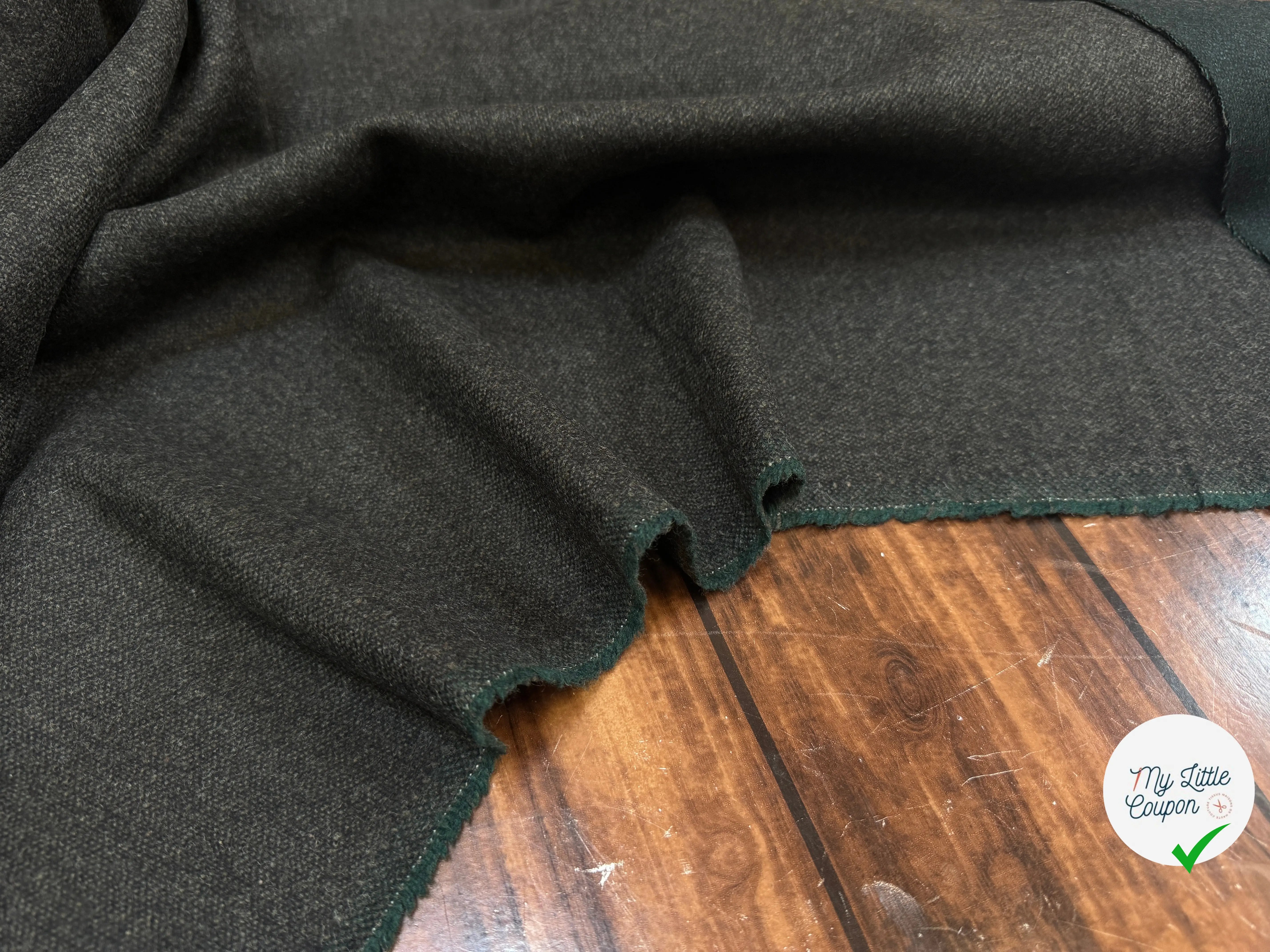 CABAN VERT CHINÉ 80% LAINE VIERGE REVERSIBLE - My Little Coupon