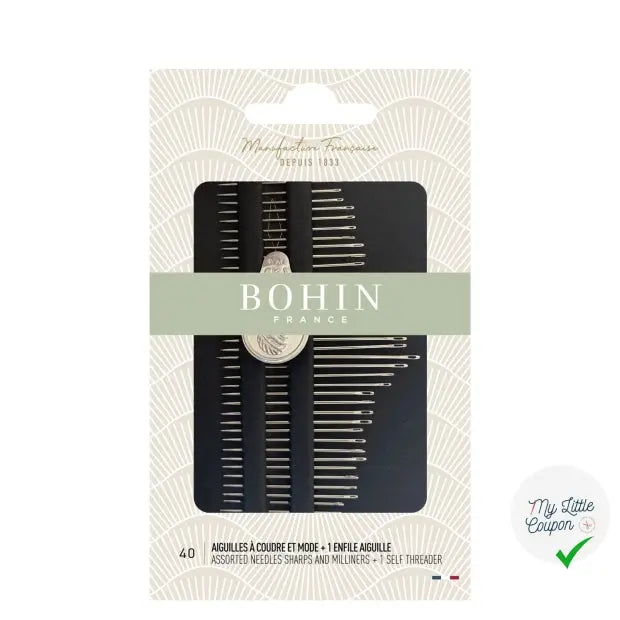 CARNET DE 40 AIGUILLES A COUDRE "LONGUE & MODE" - My Little Coupon