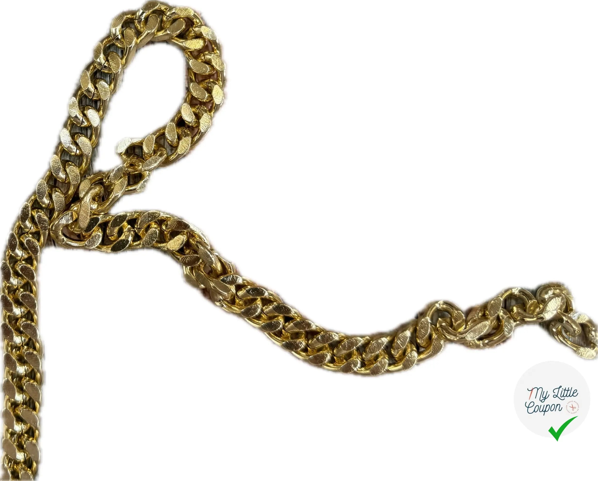 CHAÎNE MAILLE FORÇAT DORÉ - My Little Coupon