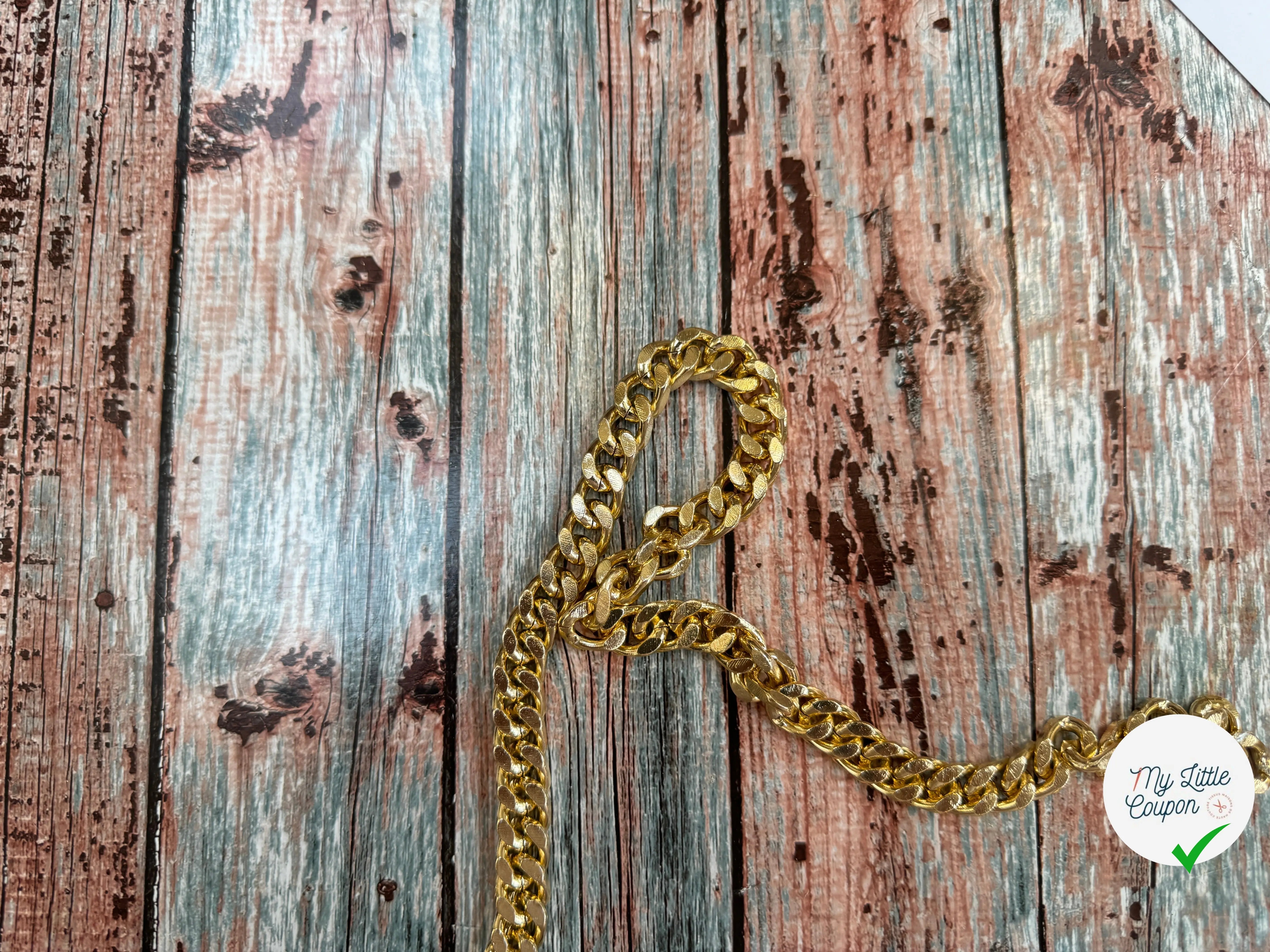 CHAÎNE MAILLE FORÇAT DORÉ - My Little Coupon