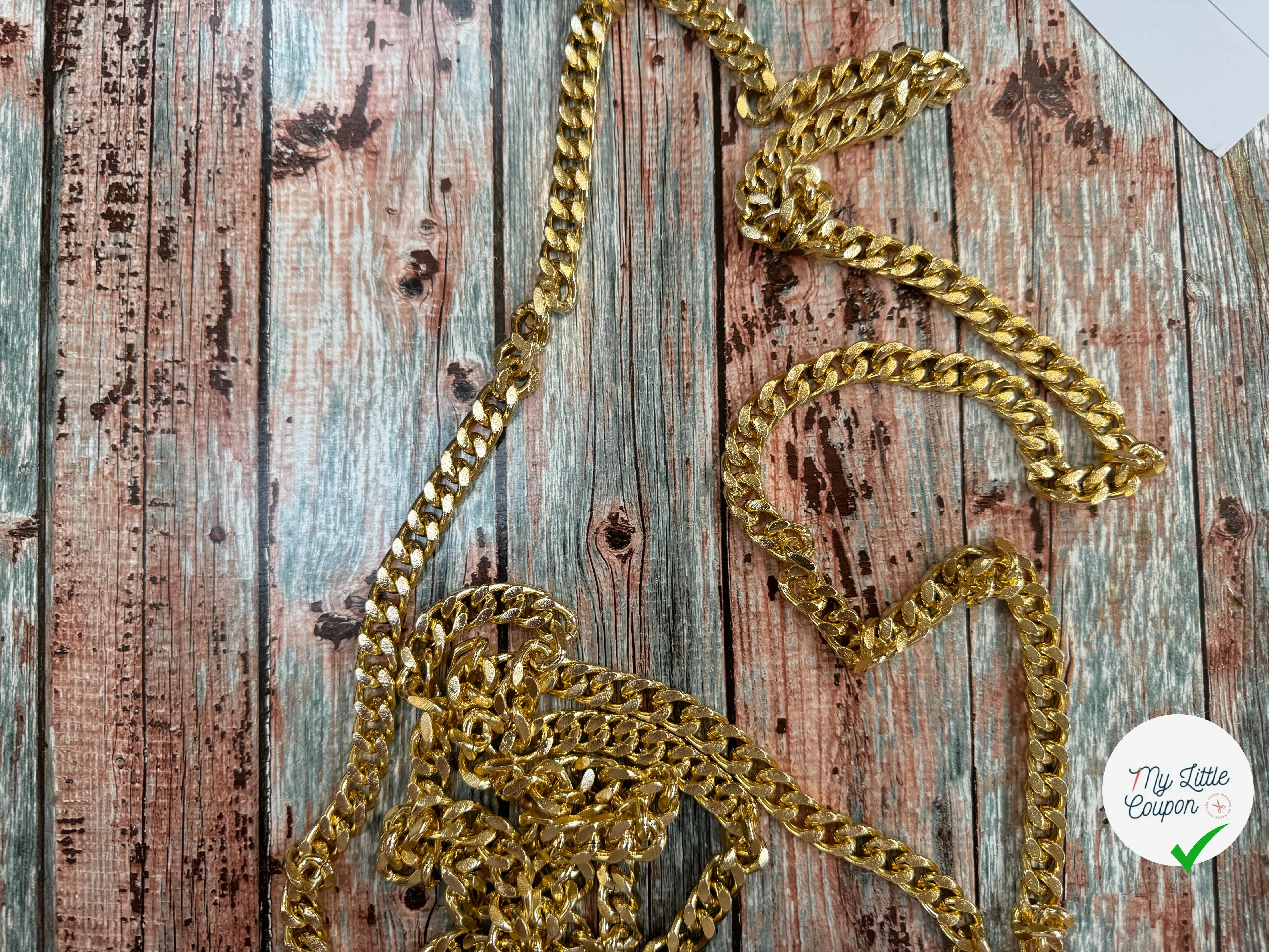 CHAÎNE MAILLE FORÇAT DORÉ - My Little Coupon