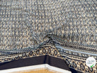 CHIFFON IMPRIMÉ MOTIFS GÉOMETRIQUES CIEL MARINE - My Little Coupon