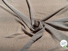 CHIFFON IMPRIMÉ POIS RAYÉS FOND BEIGE CENDRÉ - My Little Coupon