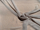 CHIFFON IMPRIMÉ POIS RAYÉS FOND BEIGE CENDRÉ - My Little Coupon