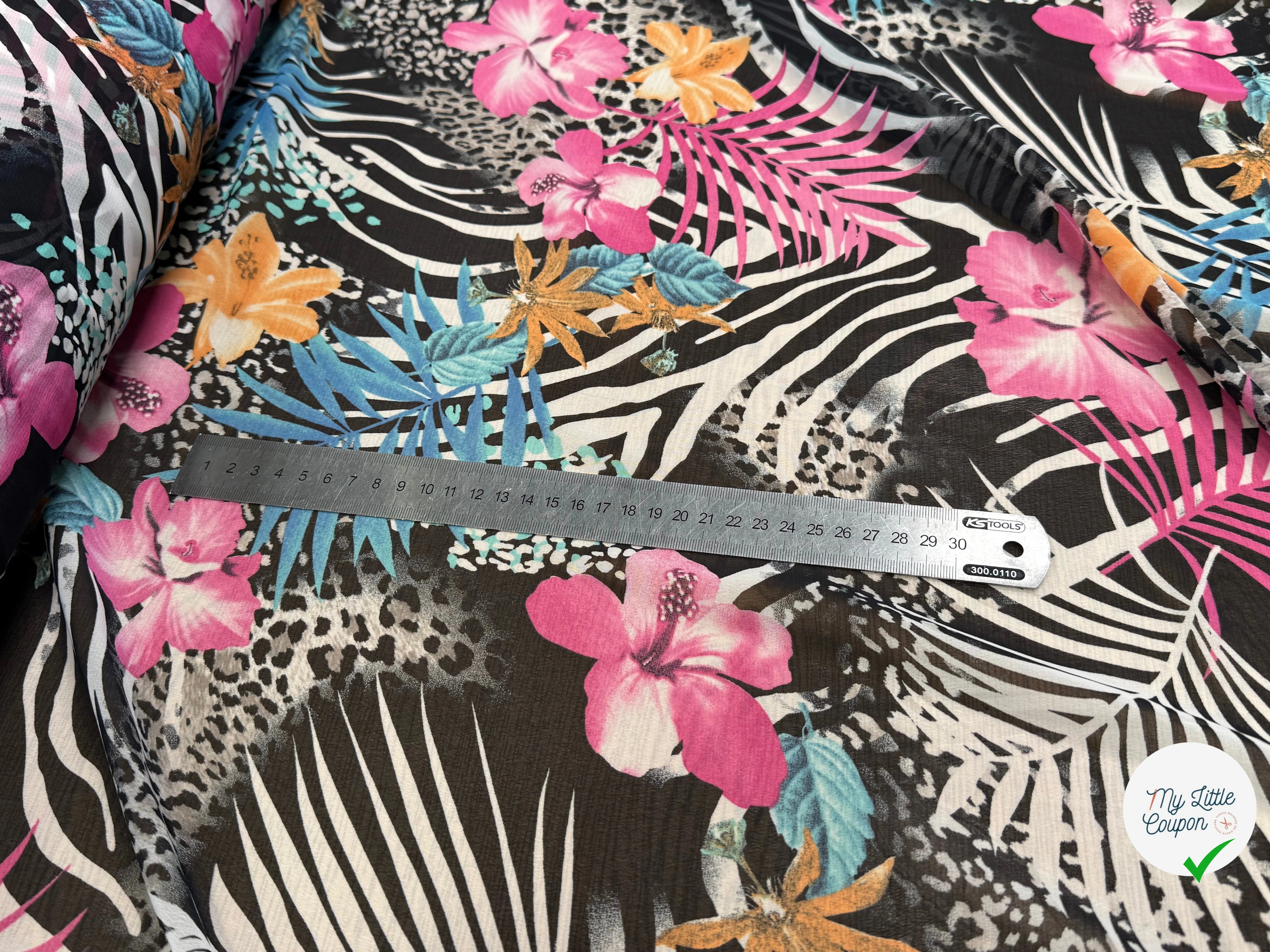 CHIFFON IMPRIMÉ SAVANE ULTRA BEAU - My Little Coupon
