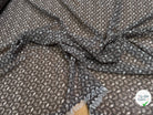 CHIFFON PRINTED CAILLOUX FOND GRIS FONCÉ - My Little Coupon