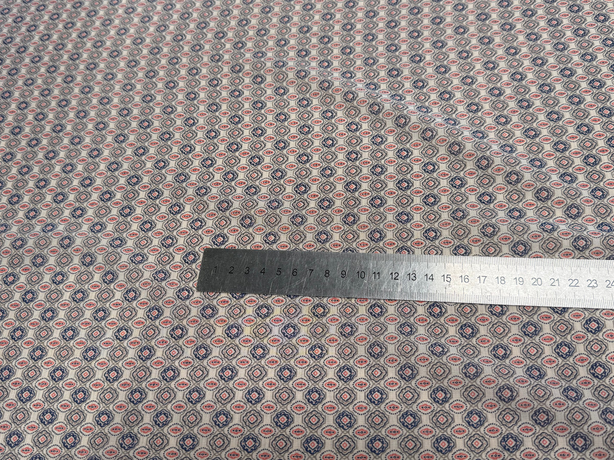 CHIFFON PRINTED FOND CASSÉ MOTIFS ABSTRAITS - My Little Coupon