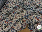 CHIFFON PRINTED JARDIN SAUVAGE MULTICOLORES FOND ÉCRU - My Little Coupon