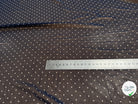 CHIFFON PRINTED LITTLE DOT FOND MARINE - My Little Coupon