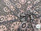 CHIFFON PRINTED MOTIF CIRCULAIRES GÉOMETRIQUES CREME&KAKI - My Little Coupon