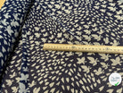 CHIFFON PRINTED PAPILLONS FOND MARINE - My Little Coupon