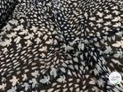 CHIFFON PRINTED PAPILLONS FOND NOIR - My Little Coupon