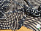CHIFFON PRINTED POIS À OMBRE GRIS FOND MARINE - My Little Coupon