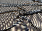 CHIFFON PRINTED POIS À OMBRE GRIS FOND MARINE - My Little Coupon