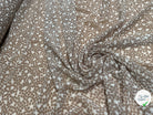 CHIFFON PRINTED POIS BULLES BEIGE TAUPE - My Little Coupon