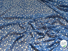 CHIFFON PRINTED POIS BULLES BLEU - My Little Coupon