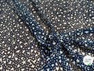 CHIFFON PRINTED POIS BULLES MARINE - My Little Coupon