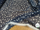 CHIFFON PRINTED POIS BULLES MARINE - My Little Coupon