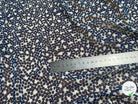 CHIFFON PRINTED POIS BULLES MARINE - My Little Coupon