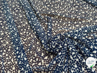 CHIFFON PRINTED POIS BULLES MARINE - My Little Coupon