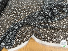 CHIFFON PRINTED POIS BULLES NOIR - My Little Coupon