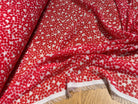 CHIFFON PRINTED POIS BULLES ROUGE - My Little Coupon