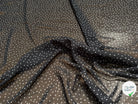 CHIFFON PRINTED POIS MINI LOSANGES FOND NOIR - My Little Coupon