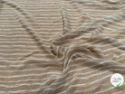 CHIFFON PRINTED RAYURES CROISÉES CAFÉ AU LAIT - My Little Coupon