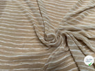 CHIFFON PRINTED RAYURES CROISÉES CAFÉ AU LAIT - My Little Coupon